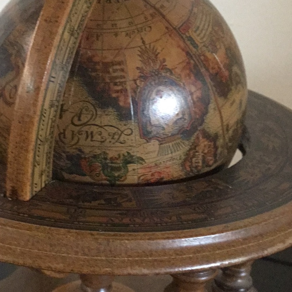 Wood Globe Decoration - Picture 10 of 16